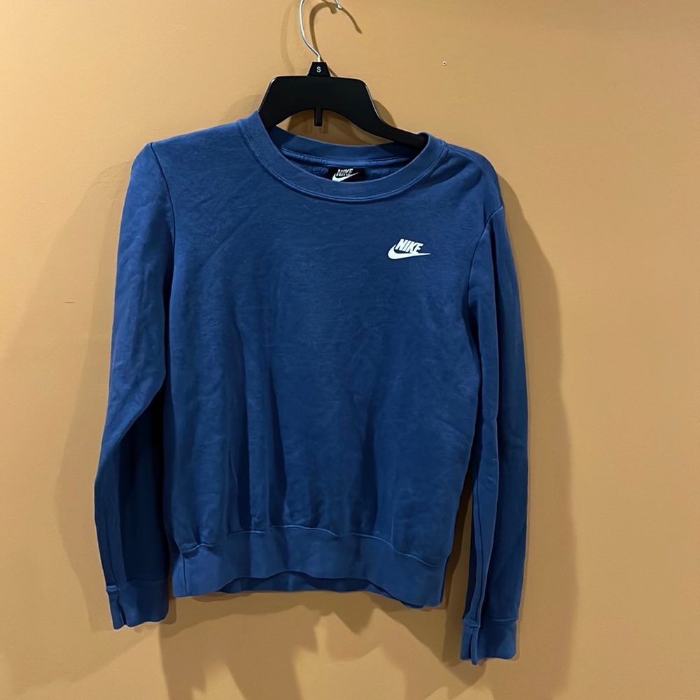 Womens Blue Nike Crewneck Sweater